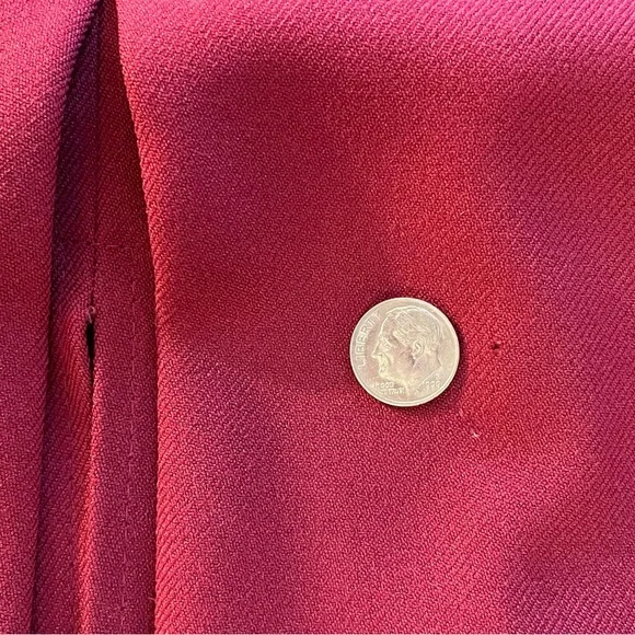 Burgundy Kick Pleat Skirt - Picture 4 of 4